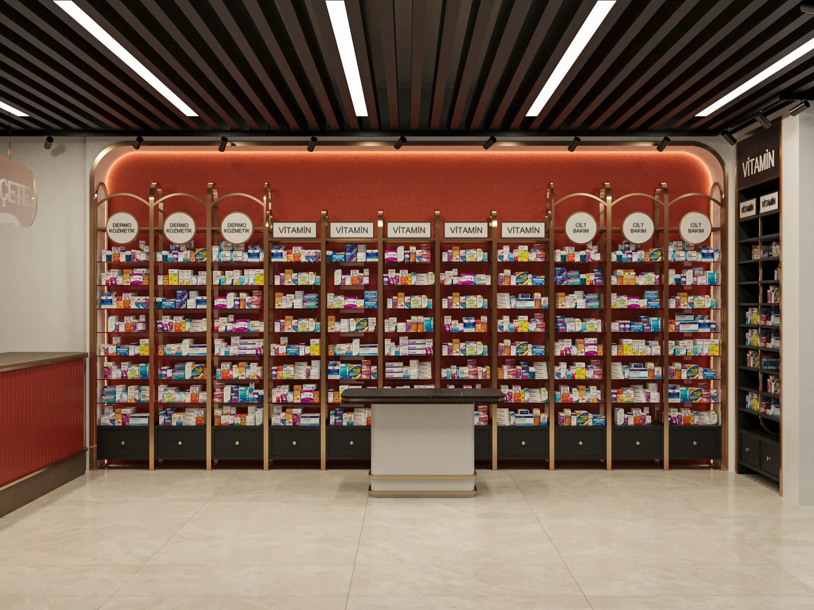 Airport Eczanesi İç Mekân Projesi